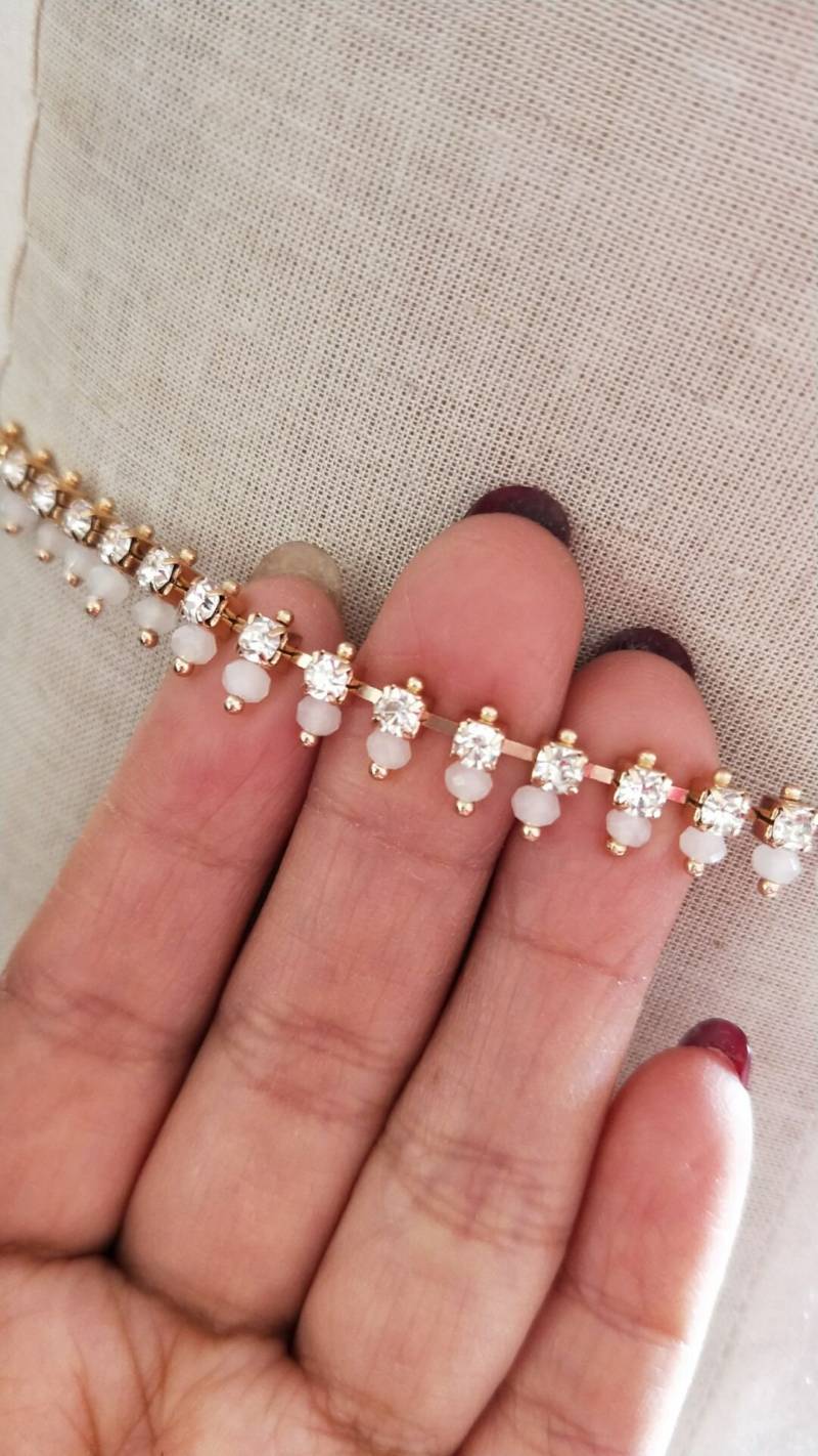 Strass Kristall Perlen Spitzen Borte Für Braut Accessoires Hochzeitskleid Schärpe Gürtel Stirnband Träger Kostüm Verzierung 8mm Bulk Stock Strass Kristall Perlen Spitzen Borte Für Braut Accessoires Hochzeitskleid Schärpe Gürtel Stirnband Träger Kostüm Verzierung 8mm Bulk Stock von Lacebeauty