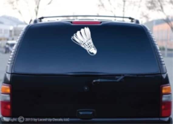 Badminton Federball Vinyl Aufkleber Groß © Laced Up Decals Artikelnr. Lg von LacedUpDecals510