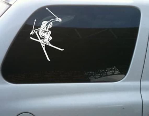 Freestyle Skiing Big Vinyl-Aufkleber © Laced Up Decals Sku von LacedUpDecals510