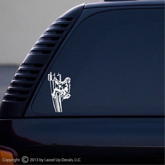Ironworker Klettern Ibeam Vinyl Aufkleber © Laced Up Decals Skuironworker Small von LacedUpDecals510