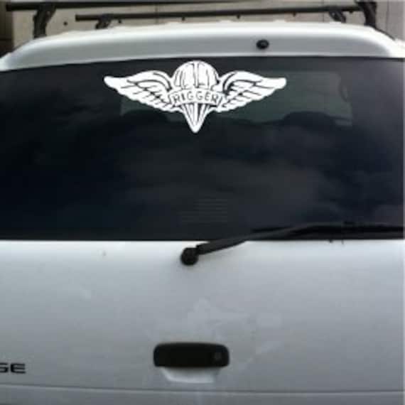 Us Army Parachute Rigger Badge Vinyl Aufkleber Groß © 2013 Laced Up Decals Sku 33 Large von LacedUpDecals510