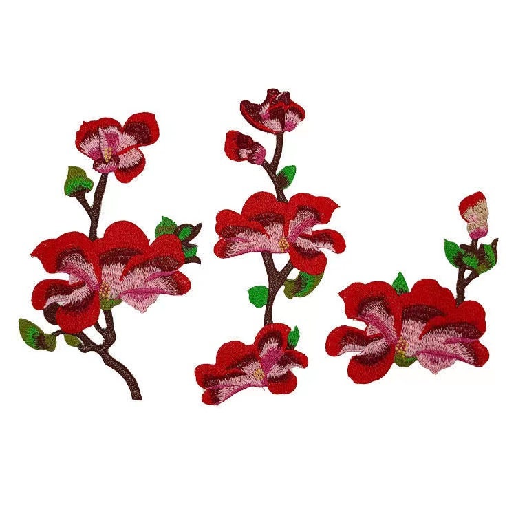 3 Stück/3Er Set Blumen Gestickte Applikation Patch Pullover Oder Mantel Dekoration Auf Flicken Genäht von Laceshine