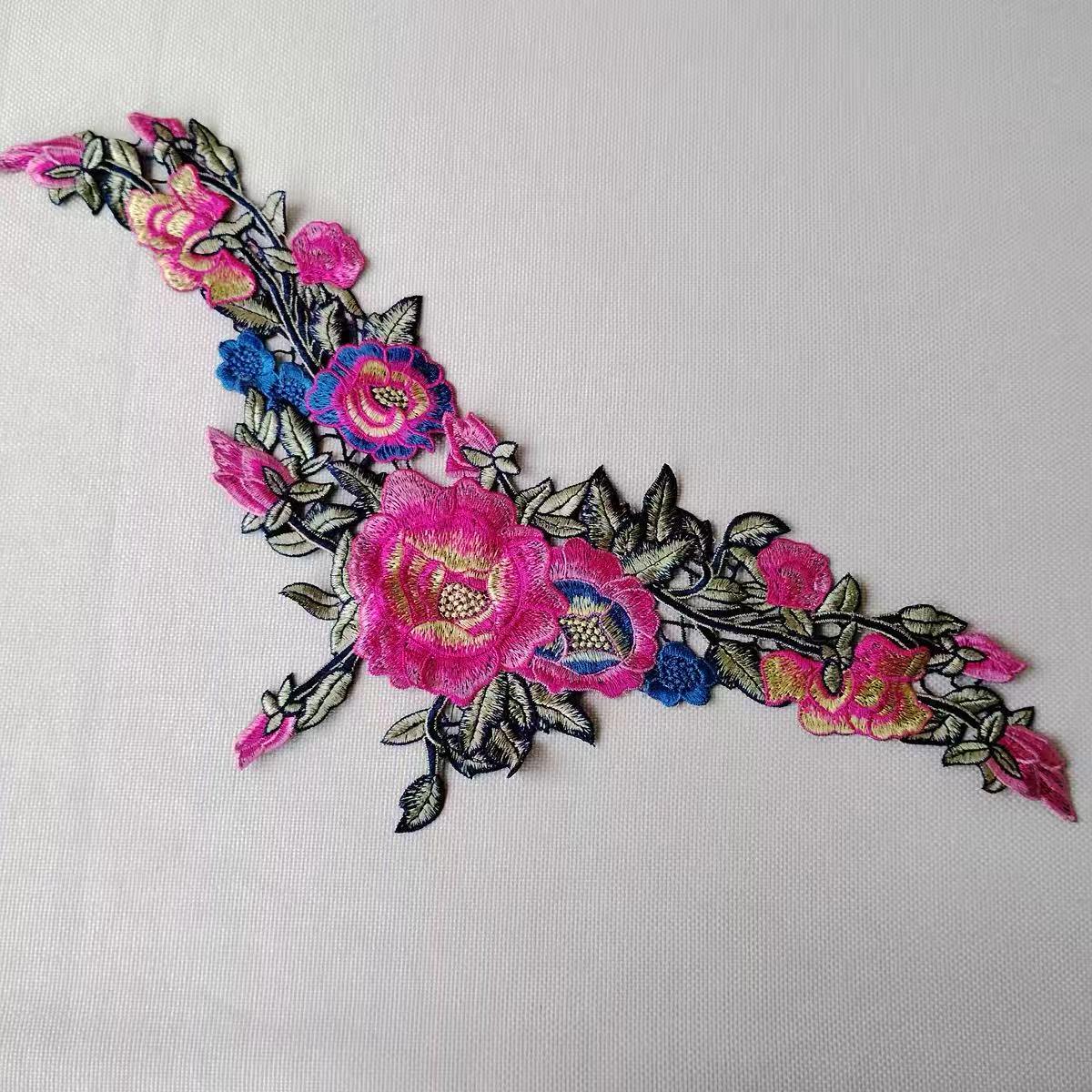 Blumen Aufnäher, Applikation, Bügelbild, Stickapplikation, Kleidung Dekoration, Bügelbild von Laceshine