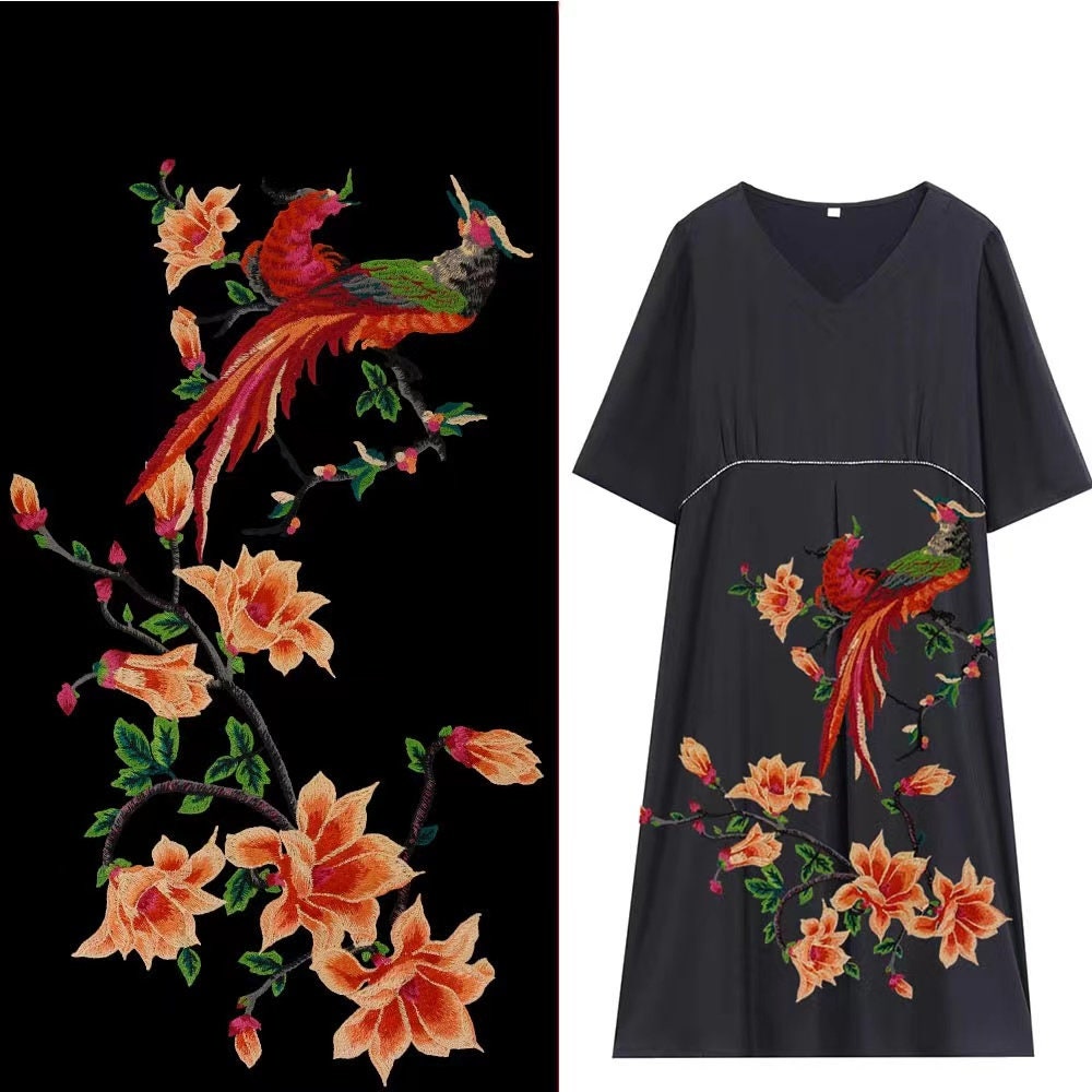 Blumen Stickerei Applikation Patch Design Für T-Shirt Oder Mantel Jeans Patch von Laceshine