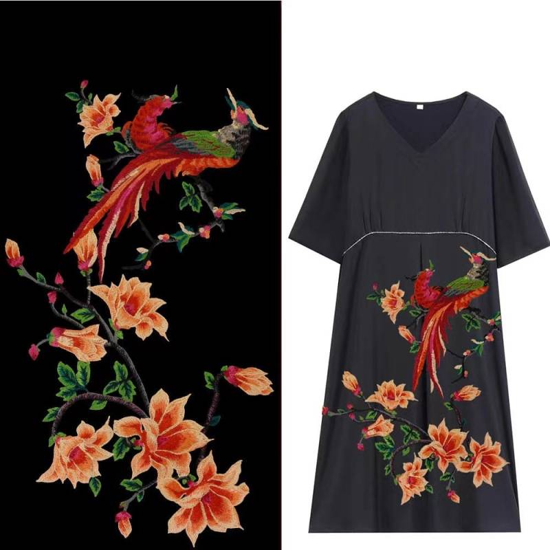 Blumen Stickerei Applikation Patch Design Für T-Shirt Oder Mantel Jeans Patch von Laceshine