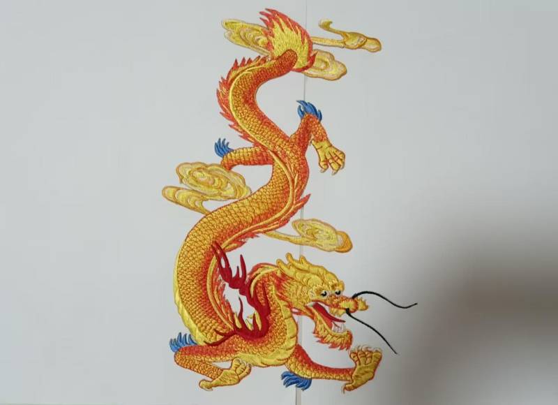 Dragon Gestickte Aufnäher Lieferungen Für Mantel, T-Shirt, Kostüm Dekorative Applikationen Patches von Laceshine