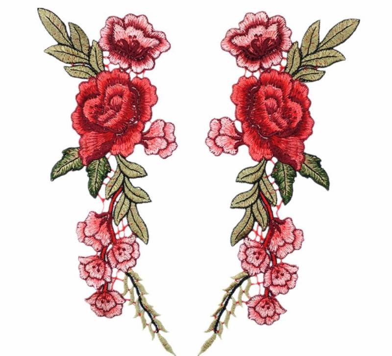 Ein Paar Blumen Embroidery Tasche Oder Schuhe Kleidung Dekorative Patches Ein Paar Blumen Embroidery Tasche Oder Schuhe Kleidung Dekorative Patches von Laceshine