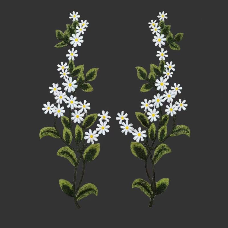 Ein Paar Daisy Blume Patch Applikation Kleidung Dekoration Ein Paar Daisy Blume Patch Applikation Kleidung Dekoration von Laceshine