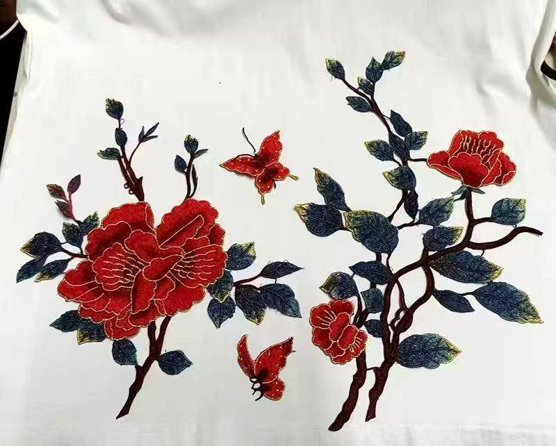Ein Satz Blume Der Schmetterling Gesticktes Diy Nähzubehör Für Dekorative Verzierungen Auf Flicken Genäht Ein Satz Blume Der Schmetterling Gesticktes Diy Nähzubehör Für Dekorative Verzierungen Auf Flicken Genäht von Laceshine