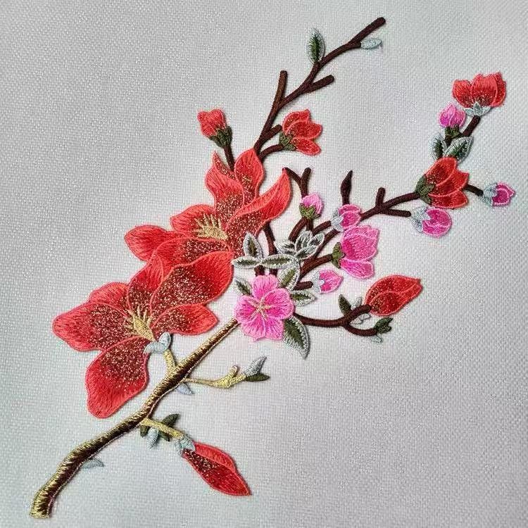 Gestickte Blume Applikationen Blumenstickerei Borte Aufgenäht, Dekoration Patches Gestickte Blume Applikationen Blumenstickerei Borte Aufgenäht, Dekoration Patches von Laceshine