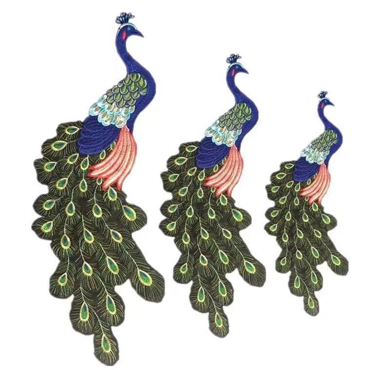 Gestickter Pfau Aufnäher Applikation Gesticktes T-Shirt Oder Jeans Dekoration Patch Gestickter Pfau Aufnäher Applikation Gesticktes T-Shirt Oder Jeans Dekoration Patch von Laceshine