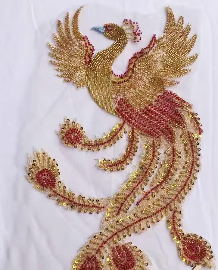 Große Phoenix Perlen Und Gestickt Patch Applikation Kleidung Dekoration Patches Große Phoenix Perlen Und Gestickt Patch Applikation Kleidung Dekoration Patches von Laceshine
