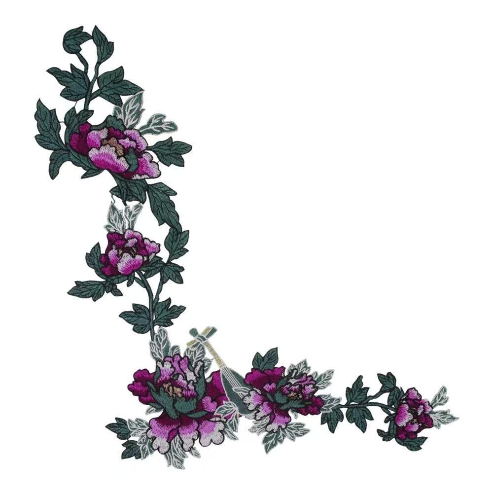 Große Stickerei Blumen Applikationen Spitze Patches Große Stickerei Blumen Applikationen Spitze Patches von Laceshine