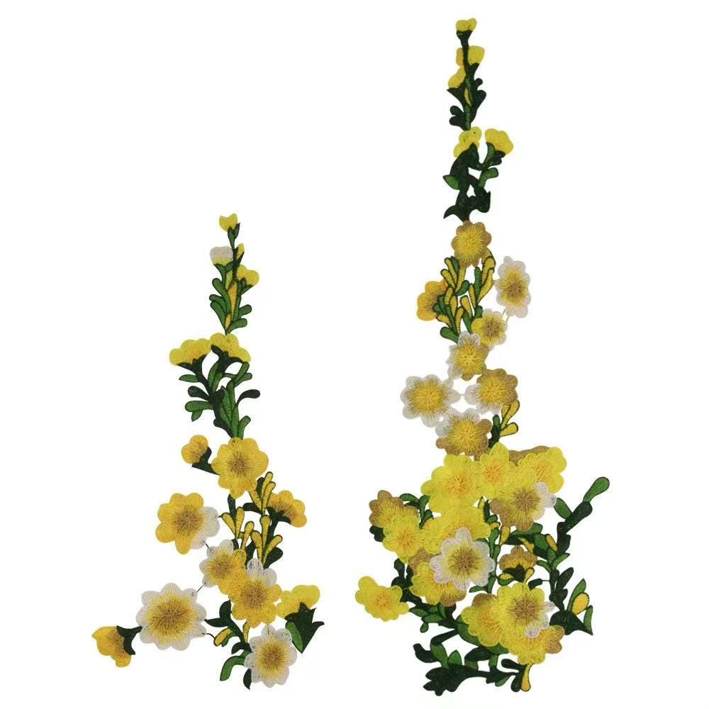 Paar Gelbe Blumenapplikation Zum Annähen Auf Kleidungsschmuck Oder Rockschmuck Paar Gelbe Blumenapplikation Zum Annähen Auf Kleidungsschmuck Oder Rockschmuck von Laceshine