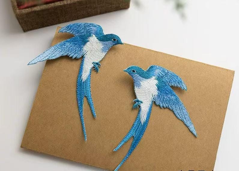 Paar Vögel Applikation Aufbügler Fliegender Vogel Flicken Zum Aufbügeln von Laceshine