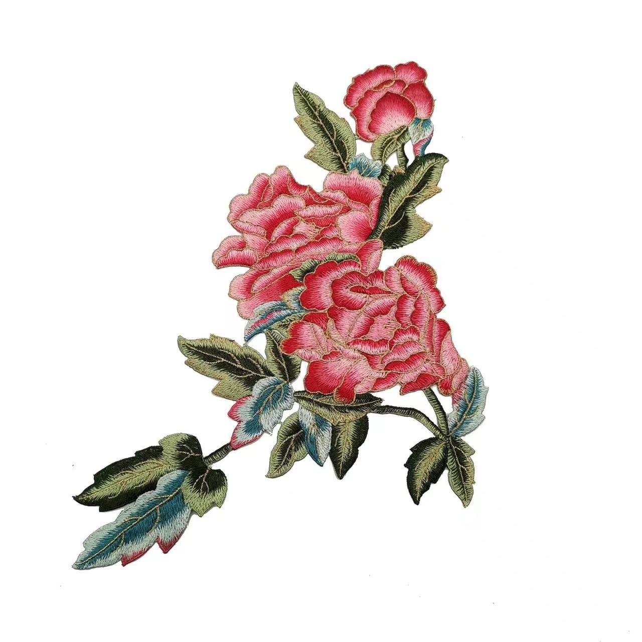 Pfingstrose Blume Patch Applikation Gestickt Patch Kleidung Blumenschmuck Pfingstrose Blume Patch Applikation Gestickt Patch Kleidung Blumenschmuck von Laceshine