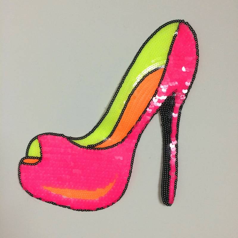 Schuhe Paillettes Applikation Patch Pailletten 18 cm22.7 cm von Laceshine