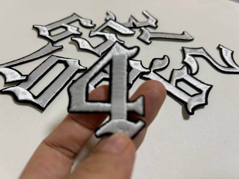 Zahlen Flicken Applikation Gestickt Aufnäher Kleidung Dekoration von Laceshine