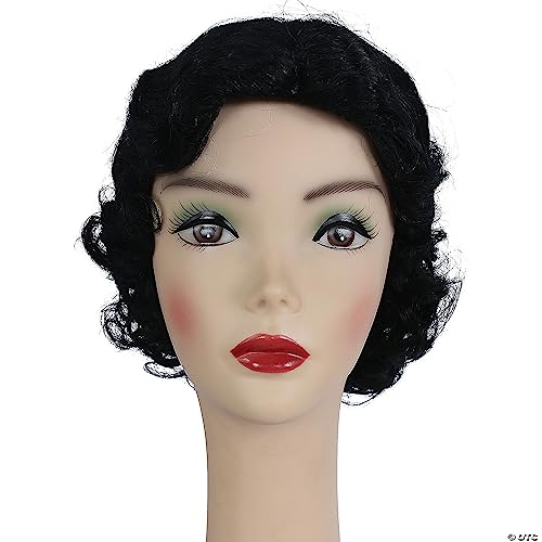 Fingerwave Fluff Black Costume Wig Fingerwave Fluff Black Costume Wig von Lacey Wigs