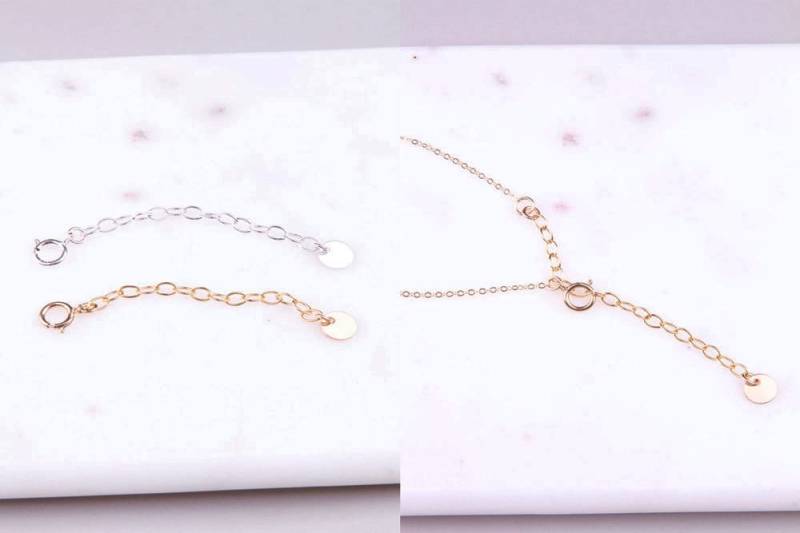 Halskette Verlängerung Kette, Extender, Chain Abnehmbare Verstellbare Kette Für Und Armband, Gold von LaciAndGold