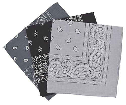 Set 3 bandanas paisley damen und herren 57x57cm von Laciteinterdite