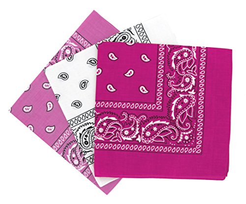 Set 3 bandanas paisley damen und herren 57x57cm von Laciteinterdite