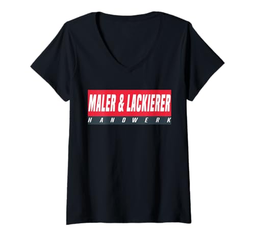 Damen Maler & Lackierer Handwerker T-Shirt mit V-Ausschnitt Damen Maler & Lackierer Handwerker T-Shirt mit V-Ausschnitt von Lackierer Handwerker Bekleidung und Zubehör