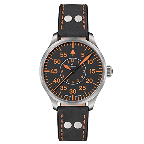 Laco Fliegeruhr, Automatikuhr, Edelstahlgehäuse, Saphirglas, 5 bar, Made in Germany von Laco