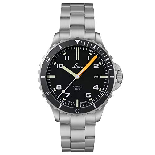 Laco Sportuhr Skorpion, Automatikuhr, Edelstahlgehäuse, Saphirglas, wasserdicht, Made in Germany von Laco