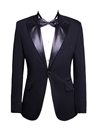 Lacoac Herren EIN-Knopf Klassischer Anzug Spitze Revers Hochzeit Casual Party Smoking Zweiteilige Jacke & Hose von Lacoac