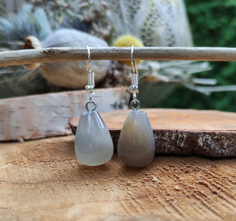 Achat Ohrringe Silber Tropfen von LacooniSchmuck