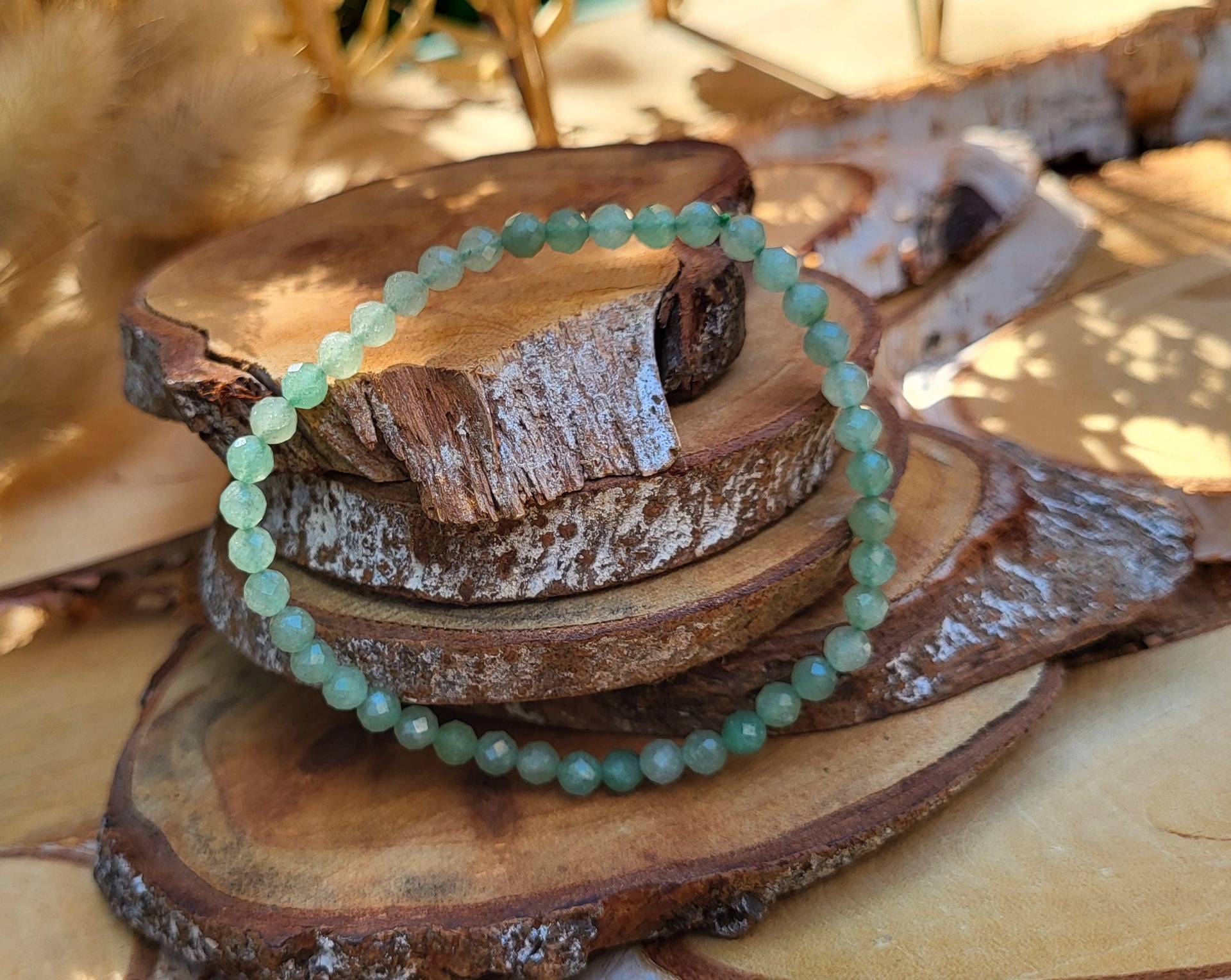 Aventurin Armband 4mm Facettiert Edelsteinarmband Aventurin Armband 4mm Facettiert Edelsteinarmband von LacooniSchmuck