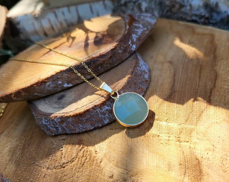 Aventurin Kette Edelstein Gold Edelsteinkette von LacooniSchmuck