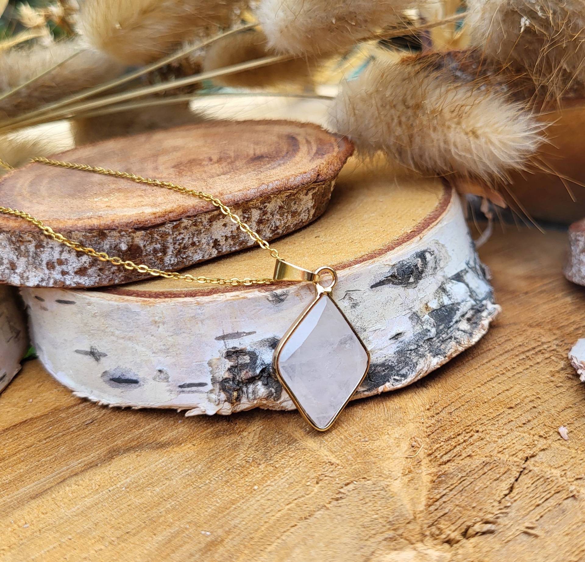 Bergkristall Kette Raute Master Healer Gold Energie Kraft Klarheit Bergkristall Kette Raute Master Healer Gold Energie Kraft Klarheit von LacooniSchmuck