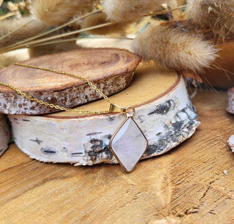 Bergkristall Kette Raute Master Healer Gold Energie Kraft Klarheit Bergkristall Kette Raute Master Healer Gold Energie Kraft Klarheit von LacooniSchmuck