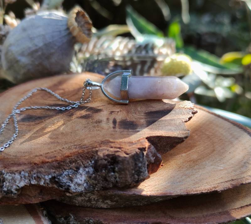 Edelstein Amethyst Kette Silber Stift von LacooniSchmuck