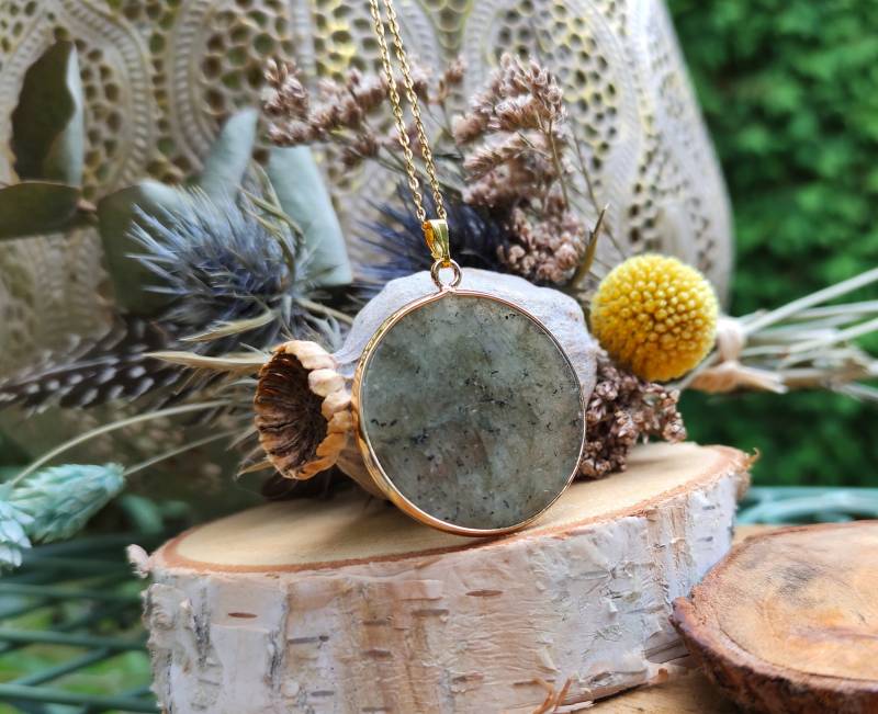 Labradorit Kette Gold von LacooniSchmuck