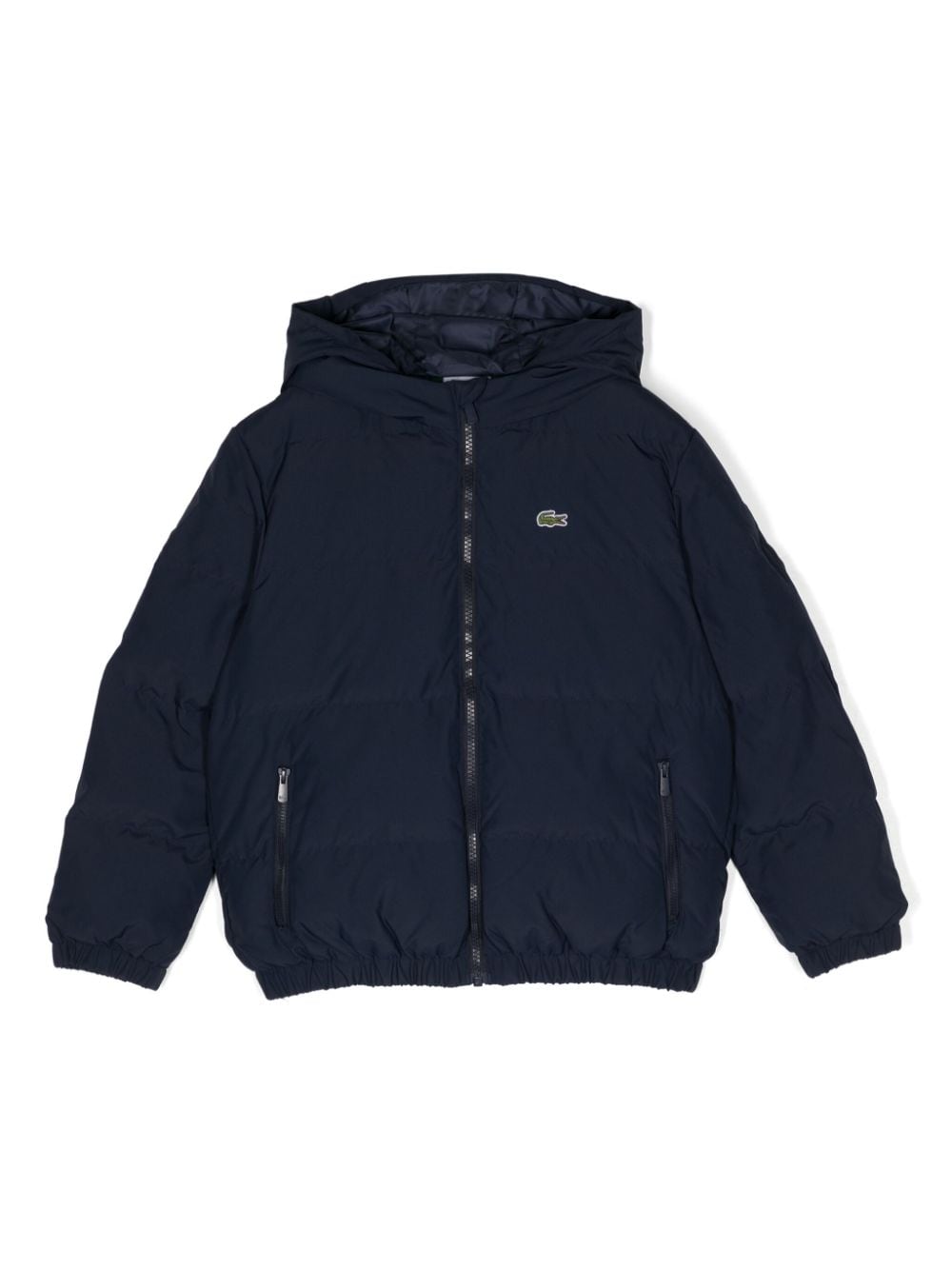 Lacoste Kids Gefütterte Bomberjacke mit Logo-Applikation - Blau von Lacoste Kids