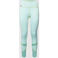 Lacoste Sport Leggings mit Label-Patch in Mint, Größe L von Lacoste Sport