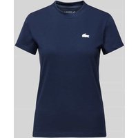 Lacoste Sport T-Shirt mit Logo-Patch in Dunkelblau, Größe 42 von Lacoste Sport