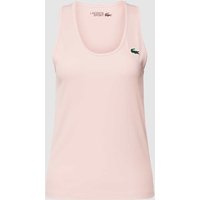 Lacoste Sport Top mit Label-Patch in Rosa, Größe 34 von Lacoste Sport