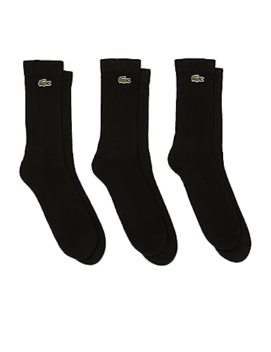 Lacoste Sport Unisex RA4182 Socken, Noir/Noir-Noir, 35/38 von Lacoste