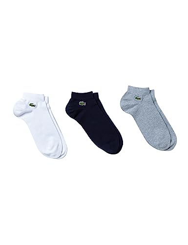 Lacoste Sport Unisex RA4183 Socken, Argent Chine/Marine-Blanc, 39/42 von Lacoste