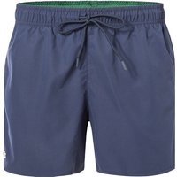 LACOSTE Herren Badeshorts blau Mikrofaser unifarben von Lacoste