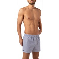 LACOSTE Herren Boxershorts blau Baumwolle Gemustert von Lacoste