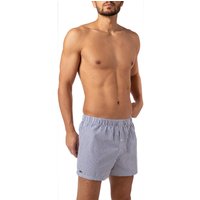 LACOSTE Herren Boxershorts blau Baumwolle Gemustert von Lacoste