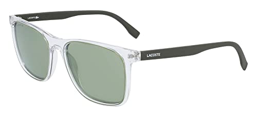 LACOSTE EYEWEAR Mens L882s-317 Sonnenbrille, Crystal/Khaki, 55/18/145 von Lacoste