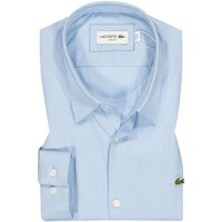 LACOSTE Herren Hemd blau Baumwolle Slim Fit von Lacoste