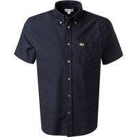 LACOSTE Herren Kurzarmhemd blau Baumwolle von Lacoste