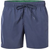 LACOSTE Herren Badeshorts blau Mikrofaser unifarben von Lacoste